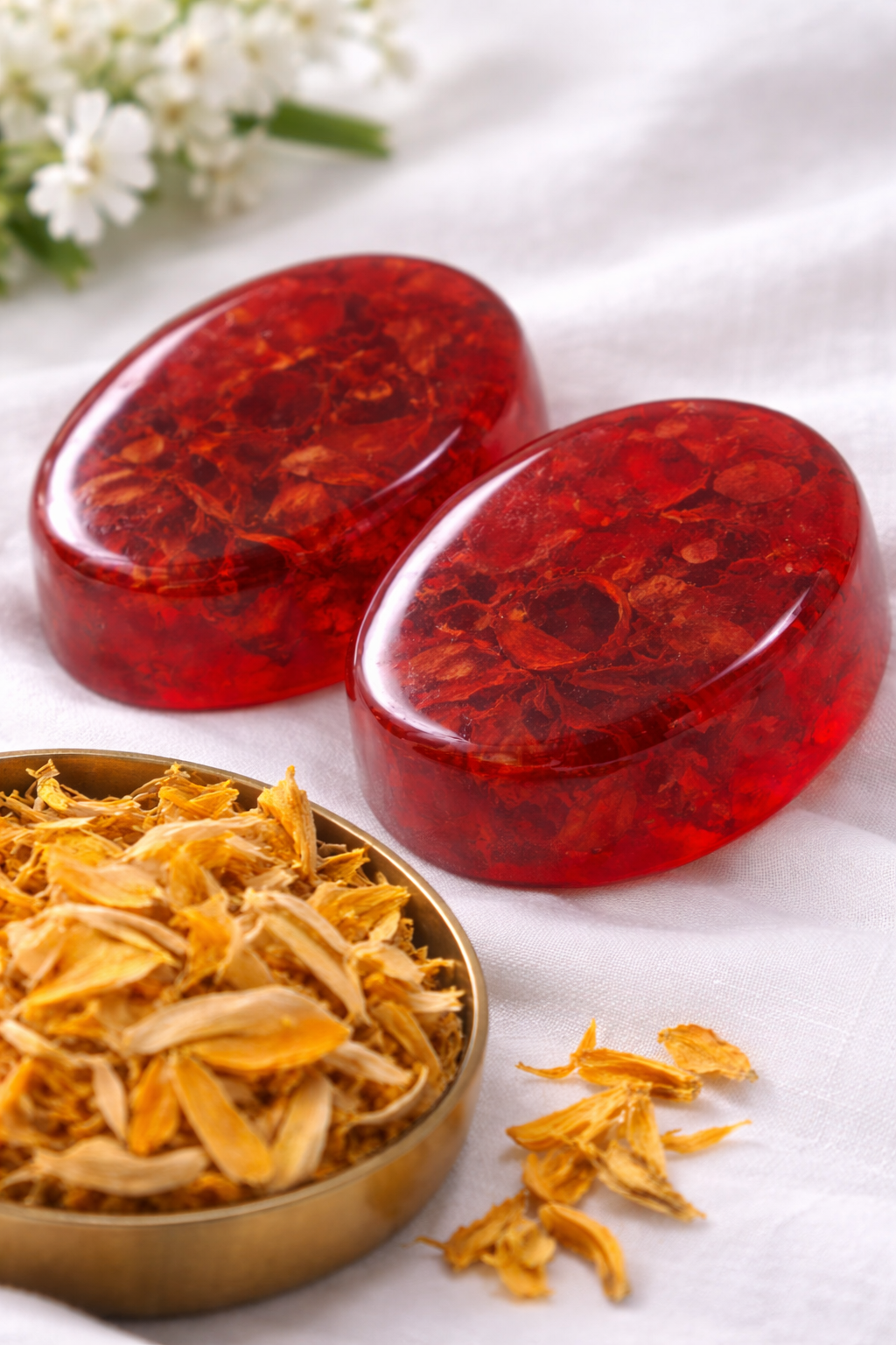 Flame of the Forest(Palash flower) - Glycerin Soap (Pack of 4) | 100% Paraben & SLS Free