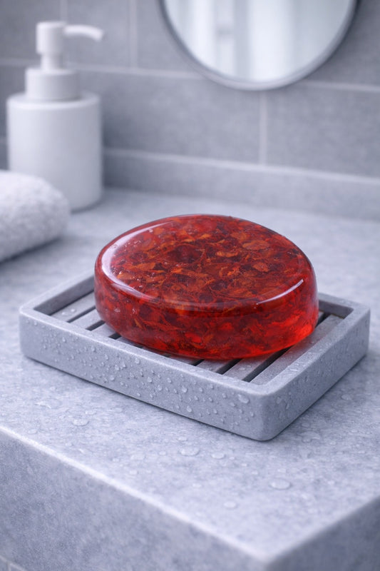 Flame of the Forest(Palash flower) - Glycerin Soap (Pack of 4) | 100% Paraben & SLS Free