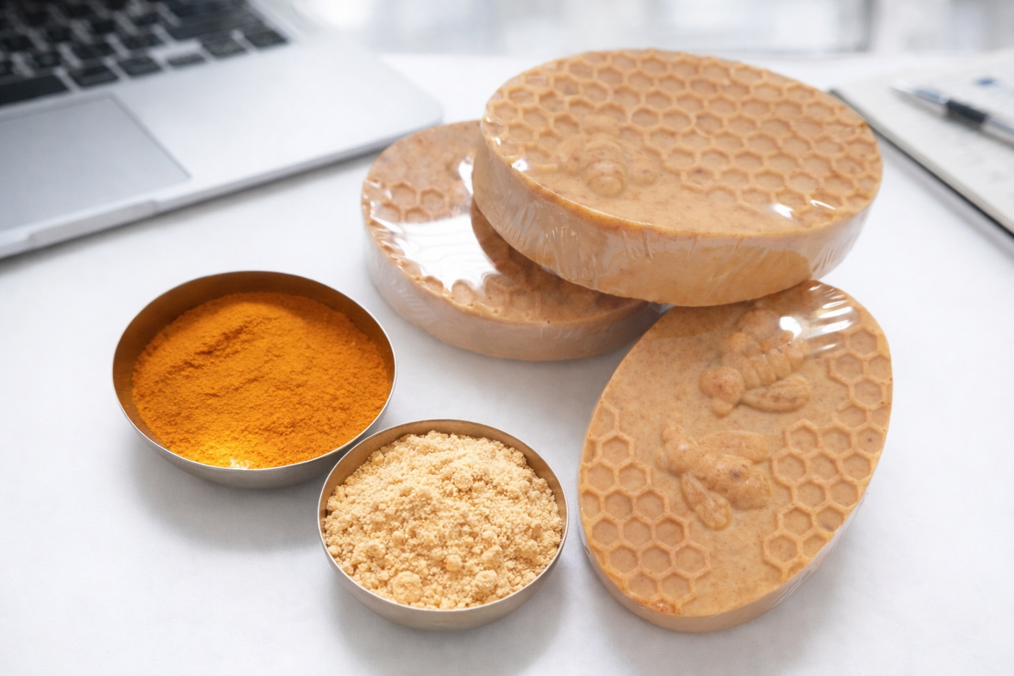 Turmeric- Chickpea Flour Soap (Pack of 4) | 100% SLS and Paraben Free