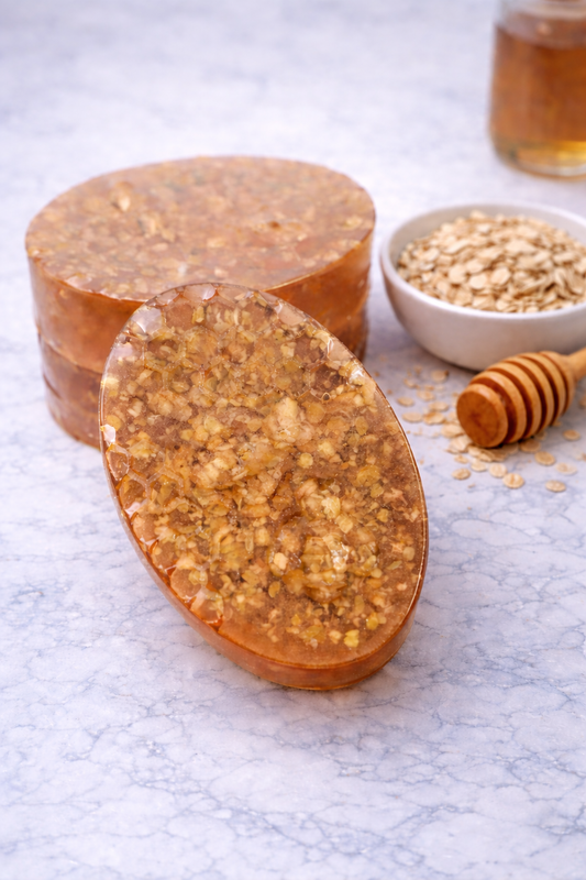 Honey & Oatmeal Glycerin Soap (Pack of 4) | 100%SLS & Paraben Free