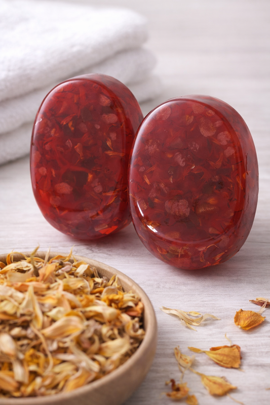 Flame of the Forest(Palash flower) - Glycerin Soap (Pack of 4) | 100% Paraben & SLS Free