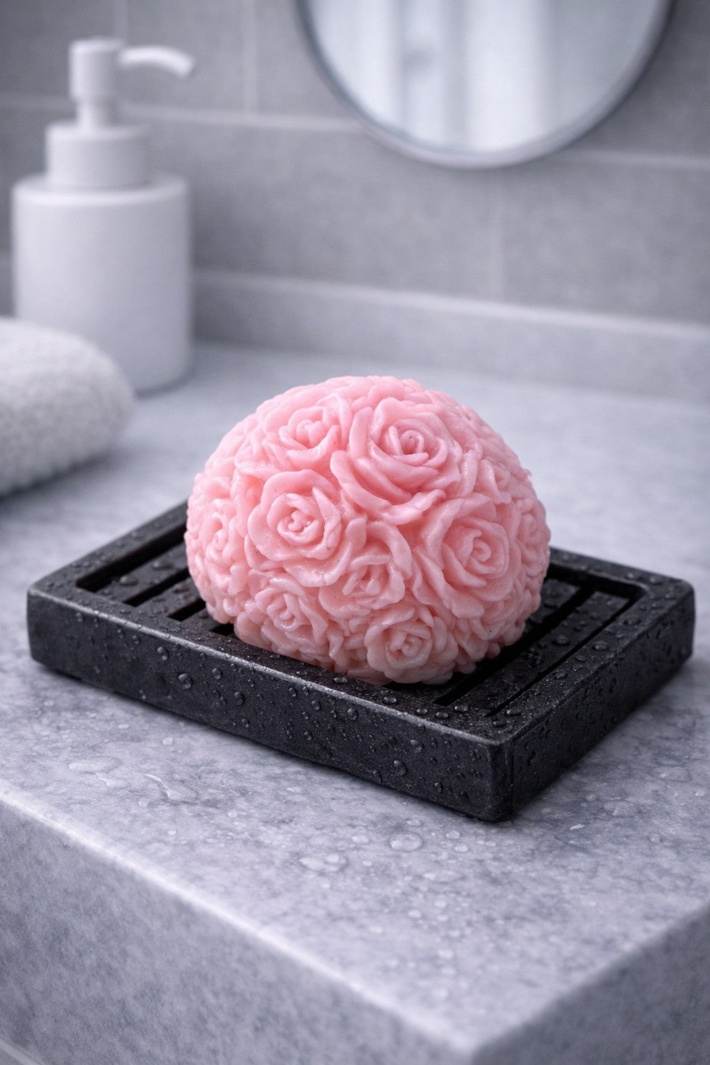 LUXURY ROSE BALL SOAP(PACK OF 5) | 100% SLS & PARABEN FREE