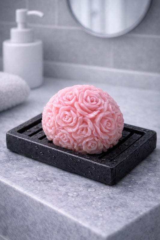 LUXURY ROSE BALL SOAP(PACK OF 5) | 100% SLS & PARABEN FREE - ekysta
